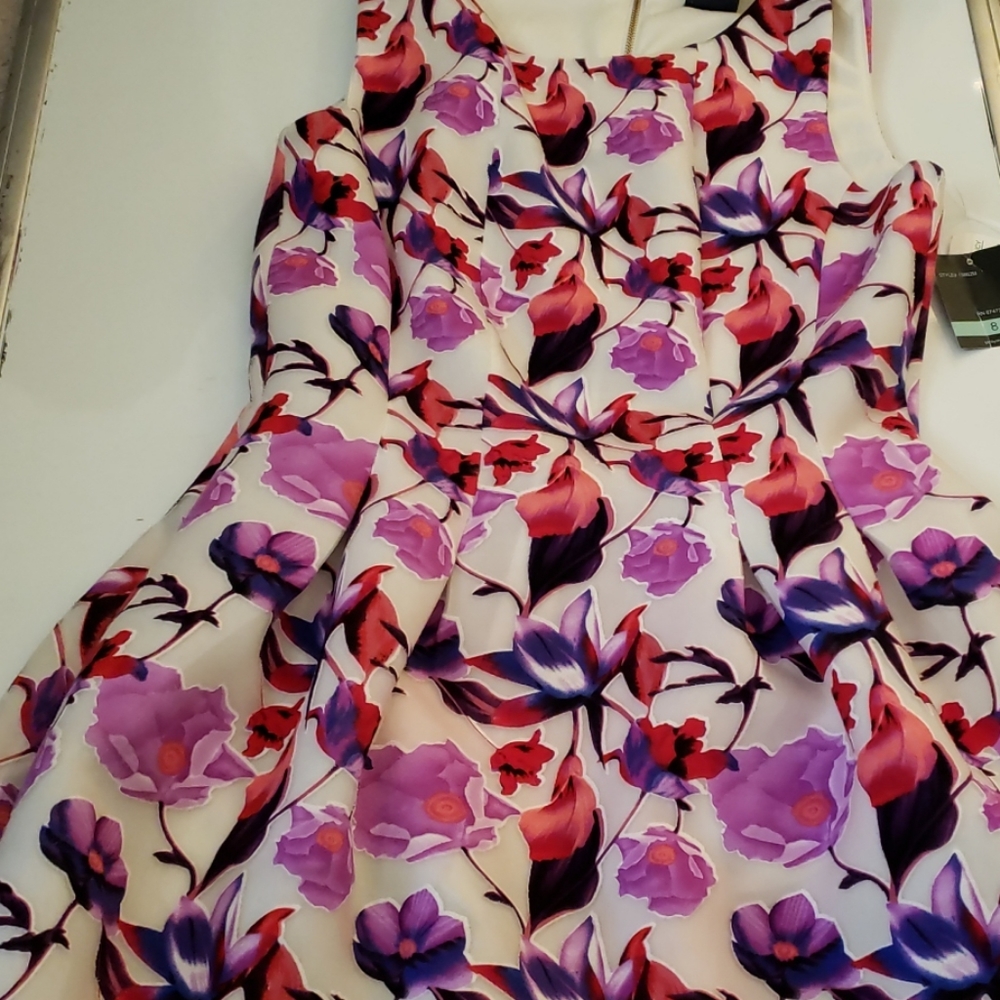 Prom spring formal women 8 floral dress short